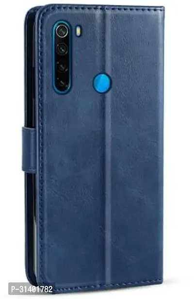 Flip Cover Compatible for Mi Redmi Note 8 Flip Cover Stylish Girls Cover Boys Designer Cover Blue-thumb3