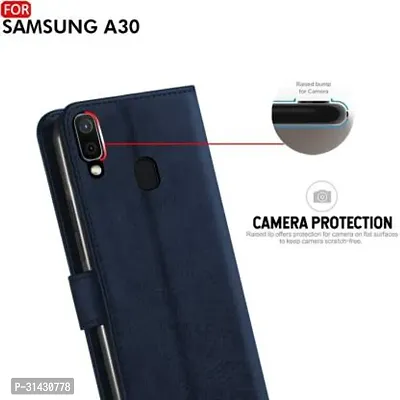 Flip Cover Compatible for Samsung Galaxy A20 Flip Cover Samsung Galaxy A30 Flip Cover Samsung Galaxy M10s Blue-thumb5