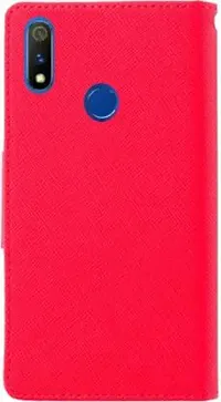 Gladly Flip Cover Compatible for Realme 3 Pro Back Cover Soft Silicon Tpu Flip Cover Pink-thumb3