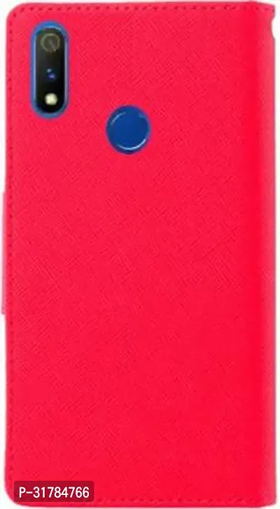 Gladly Flip Cover Compatible for Realme 3 Pro Back Cover Soft Silicon Tpu Flip Cover Pink-thumb4