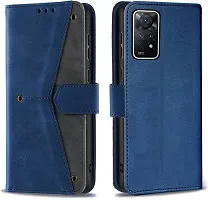 Flip Cover Compatible for Mi Redmi Note 11 Pro Plus 5G Flip Cover Redmi Note 11 Pro Plus Back cover Redmi Note 11 Pro 5G Flip Cover Redmi Note 11 Pro Plus mobile back cover Xiaomi Redmi Note 11 Pro Plus 5G Flip Cover Executive Blue, Magnetic Closure-thumb3