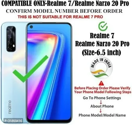 Gladly Flip Cover Compatible for Realme Narzo 20 Pro Back Cover Soft Silicon Tpu Flip Cover Black-thumb2