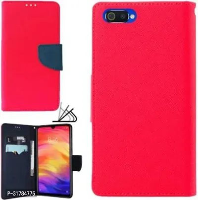 Gladly Flip Cover Compatible for Realme C2 Back Cover Soft Silicon Tpu Flip Cover Pink