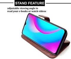 Flip Cover Compatible for Realme C15 Brown-thumb2