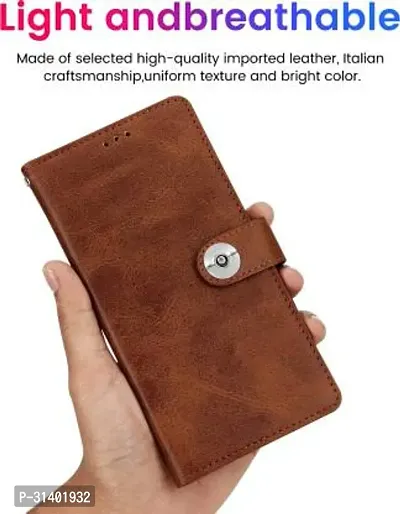 Flip Cover Compatible for Mi Redmi Note 10 pro Mobile Back CoverRedmi Note 10 Pro max Flip Cover Stylish Girls Cover Boys Designer Cover Brown-thumb4