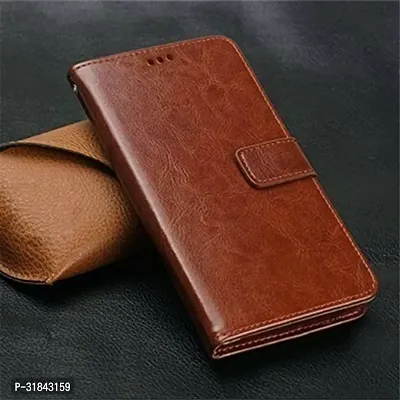 Gladly Flip Cover Compatible for Vivo Y27 Back Cover Soft Silicon Tpu Flip Cover Cherry Brown-thumb5