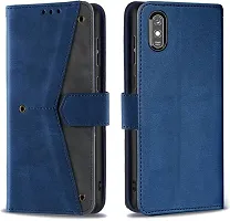 Flip Cover Compatible for Mi Redmi 9i cover Mi Redmi 9i Activ Flip Cover Redmi 9i Back cover Redmi 9i mobile cover Mi Redmi 9i Sport flip cover Redmi 9i sport back cover Redmi 9i mobile flip cover Redmi 9i designer cover Executive Blue, Magnetic Closure-thumb3