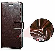 Flip Cover Compatible for Mi Redmi Note 10 pro Mobile Back CoverRedmi Note 10 Pro max Flip Cover Stylish Girls Cover Boys Designer Cover Brown-thumb1