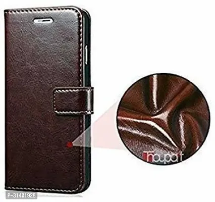 Flip Cover Compatible for Mi Redmi Note 10 pro Mobile Back CoverRedmi Note 10 Pro max Flip Cover Stylish Girls Cover Boys Designer Cover Brown-thumb2