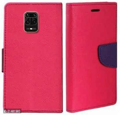 Flip Cover Compatible for Mi Redmi Note 10 Lite Mobile Back CoverPoco M2 Pro Mobile Back Cover Mi  Redmi Note 9 Pro Mobile Back Cover Mi  Redmi Note 9 Pro Flip Cover Stylish Girls Cover Boys Designer Cover Pink-thumb0