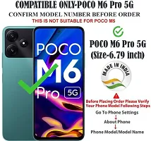 Stylish Artificial Leather Flip Cover for POCO M6 Pro 5G-thumb1