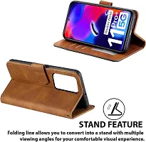 Flip Cover Compatible for Mi Redmi Note 11 Pro Plus 5G Flip Cover Redmi Note 11 Pro Plus Back cover Redmi Note 11 Pro 5G Flip Cover Redmi Note 11 Pro Plus mobile back cover Xiaomi Redmi Note 11 Pro Plus 5G Flip Cover Executive Brown, Magnetic Closure-thumb2