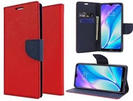 Flip Cover Compatible for Mi Redmi 8A Dual Flip Cover Stylish Girls Cover Boys Designer Cover Red-thumb2