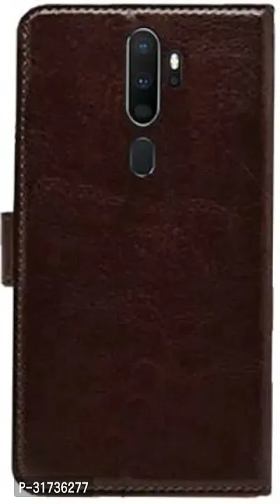 Gladly Flip Cover Compatible for  Oppo A9 2020 Brown-thumb4