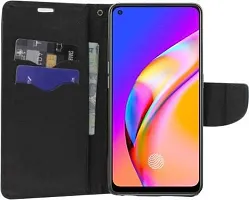 Gladly Flip Cover Compatible for  Oppo F19 Pro Plus Black-thumb3