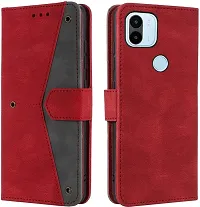 Flip Cover Compatible for Mi Redmi a2 Plus Flip Cover Redmi a2 Plus Back cover Mi Redmi a1 Plus/ Flip Cover Redmi a2 Plus mobile back cover Xiaomi Redmi a2 Plus Flip Cover Executive Red, Magnetic Closure-thumb3