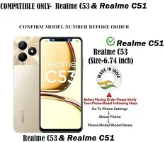 Gladly Flip Cover Compatible for Realme C51 Back Cover Soft Silicon Tpu Flip Cover Coffee Brown-thumb1