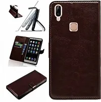 Rahishi Flip Cover Compatible for Vivo Y83 Pro Back Cover Soft TPU Silicone Brown-thumb1