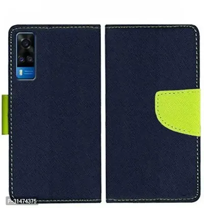 Gladly Flip Cover Compatible for Vivo Y51 2020 Flip Cover Vivo Y51A Flip Cover Vivo Y31 Flip Cover Vivo Y53s Flip Cover Vivo Y51 2021 Flip Cover Vivo Y31 2021 Blue