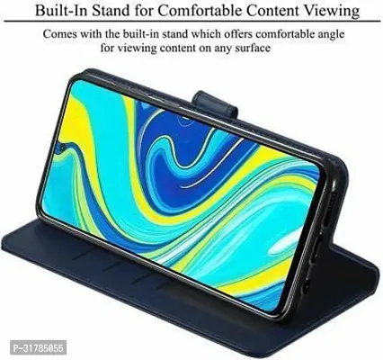 Flip Cover Compatible for Realme C25Y Blue-thumb4