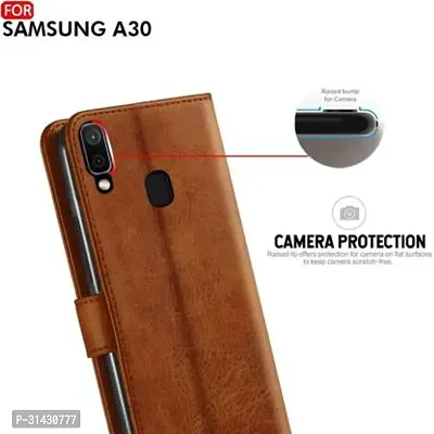 Flip Cover Compatible for Samsung Galaxy A20 Flip Cover Samsung Galaxy A30 Flip Cover Samsung Galaxy M10s Brown-thumb4