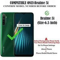 Gladly Flip Cover Compatible for Realme 5i Back Cover Soft Silicon Tpu Flip Cover Red-thumb1