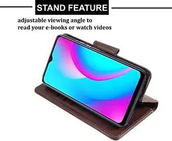 Flip Cover Compatible for Realme C15 Brown-thumb3