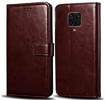 Flip Cover Compatible for Mi Redmi Note 10 Lite Mobile Back CoverPoco M2 Pro Mobile Back Cover Mi  Redmi Note 9 Pro Mobile Back Cover Mi  Redmi Note 9 Pro Flip Cover Stylish Girls Cover Boys Designer Cover Brown-thumb4