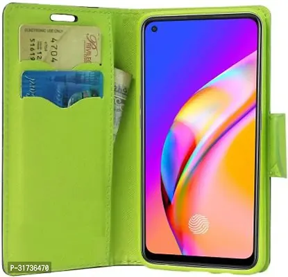 Gladly Flip Cover Compatible for  Oppo F19 Pro Plus Blue-thumb4