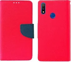 Gladly Flip Cover Compatible for Realme 3 Pro Back Cover Soft Silicon Tpu Flip Cover Pink-thumb4