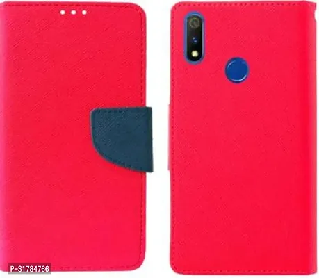 Gladly Flip Cover Compatible for Realme 3 Pro Back Cover Soft Silicon Tpu Flip Cover Pink-thumb5