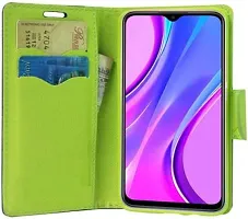 Flip Cover Compatible for Mi Redmi 9 Prime Mobile Back CoverPoco M2 Flip Cover Stylish Girls Cover Boys Designer Cover Blue-thumb3