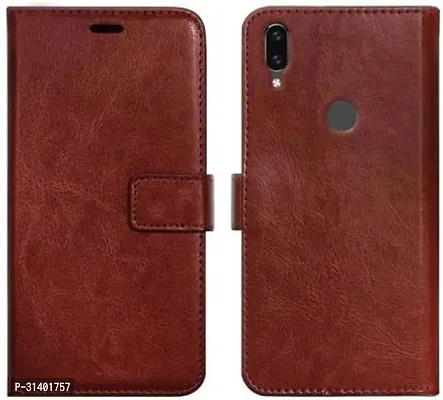 Flip Cover Compatible for Mi Redmi Note 7 Mobile Back Cover Mi  Redmi Note 7s Mobile Back Cover Mi  Redmi Note 7 Pro Flip Cover Stylish Girls Cover Boys Designer Cover Brown-thumb0