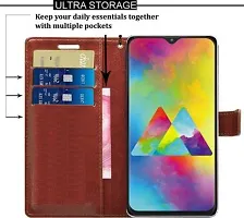 Flip Cover Compatible for Samsung Galaxy A50 Flip Cover Samsung Galaxy A50s Flip Cover Samsung Galaxy A30s Brown-thumb2