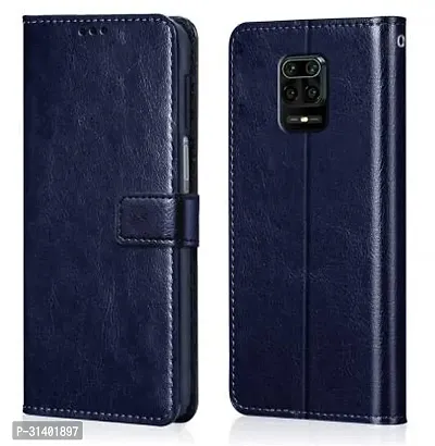 Flip Cover Compatible for Mi Redmi Note 10 Lite Mobile Back CoverPoco M2 Pro Mobile Back Cover Mi  Redmi Note 9 Pro Mobile Back Cover Mi  Redmi Note 9 Pro Flip Cover Stylish Girls Cover Boys Designer Cover Blue-thumb0