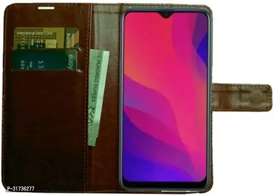 Gladly Flip Cover Compatible for  Oppo A9 2020 Brown-thumb3