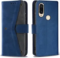 Flip Cover Compatible for Mi Redmi Y3 Flip Cover Redmi Y3 Back cover Redmi 7 Flip Cover Redmi Y3 mobile back cover Xiaomi Redmi Y3 Flip Cover Executive Blue, Magnetic Closure-thumb3