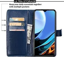 Flip Cover Compatible for Mi Redmi 9 Power Flip Cover Stylish Girls Cover Boys Designer Cover Blue-thumb3