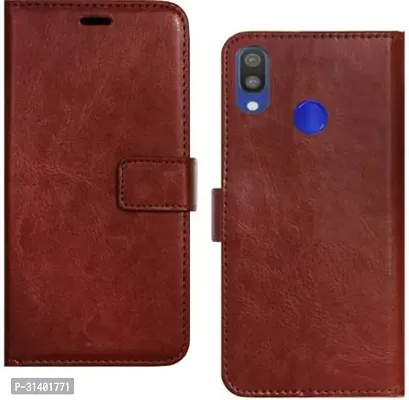 Flip Cover Compatible for Mi Redmi Y3 Mobile Back Cover Mi  Redmi 7 Flip Cover Stylish Girls Cover Boys Designer Cover Brown-thumb0