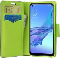 Gladly Flip Cover Compatible for  Oppo A53 Flip Cover Oppo A53 2020 Blue-thumb3