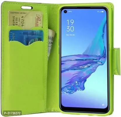 Gladly Flip Cover Compatible for  Oppo A53 Flip Cover Oppo A53 2020 Blue-thumb4