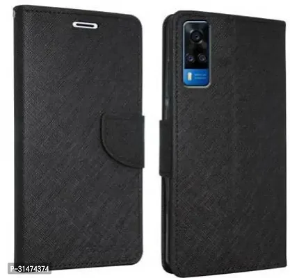 Gladly Flip Cover Compatible for Vivo Y51 2020 Flip Cover Vivo Y51A Flip Cover Vivo Y31 Flip Cover Vivo Y53s Flip Cover Vivo Y51 2021 Flip Cover Vivo Y31 2021 Black-thumb0