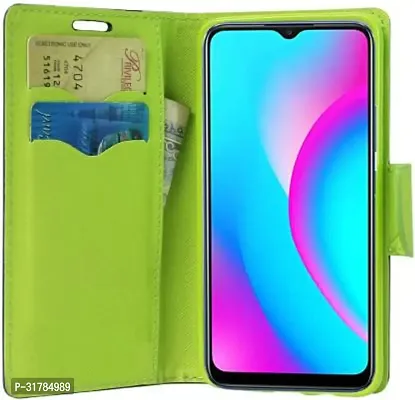 Flip Cover Compatible for Realme C15 Blue-thumb4