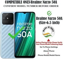 Gladly Flip Cover Compatible for Realme Narzo 50A Back Cover Soft Silicon Tpu Flip Cover Pink-thumb1