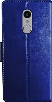 Flip Cover Compatible for Mi Redmi Note 4 Flip Cover Stylish Girls Cover Boys Designer Cover Blue-thumb2