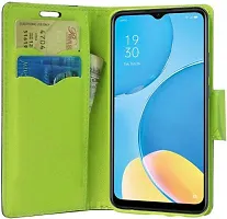 Gladly Flip Cover Compatible for  Oppo A15s Blue-thumb3