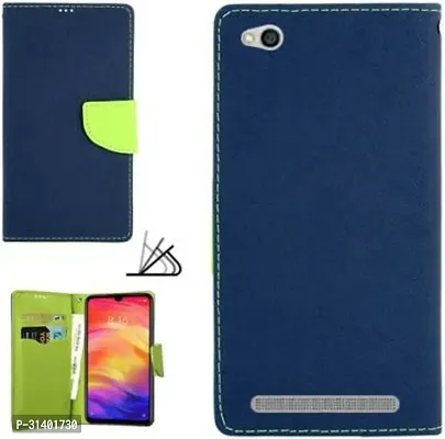 Flip Cover Compatible for Mi Redmi 5A Flip Cover Stylish Girls Cover Boys Designer Cover Blue-thumb3