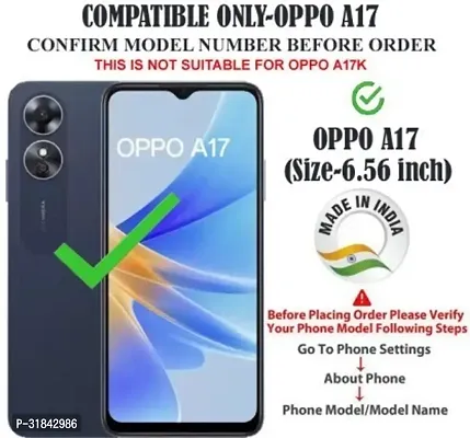 Gladly Flip Cover Compatible for Oppo A17 Back Cover Soft Silicon Tpu Flip Cover Magnetic Blue-thumb2