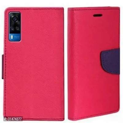 Gladly Flip Cover Compatible for Vivo Y51 2020 Flip Cover Vivo Y51A Flip Cover Vivo Y31 Flip Cover Vivo Y53s Flip Cover Vivo Y51 2021 Flip Cover Vivo Y31 2021 Pink-thumb0