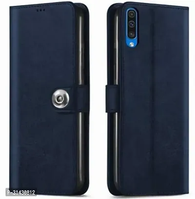 Flip Cover Compatible for Samsung Galaxy A70 Flip Cover Samsung Galaxy A70s Blue-thumb0